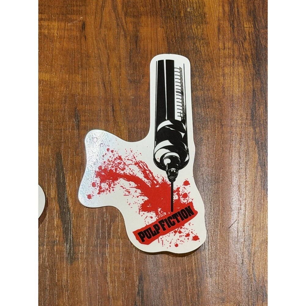 4 x Tarantino 6-Piece (24 Total) Sticker Set Pulp Fiction Reservoir Dogs & More! - Picture 5 of 12